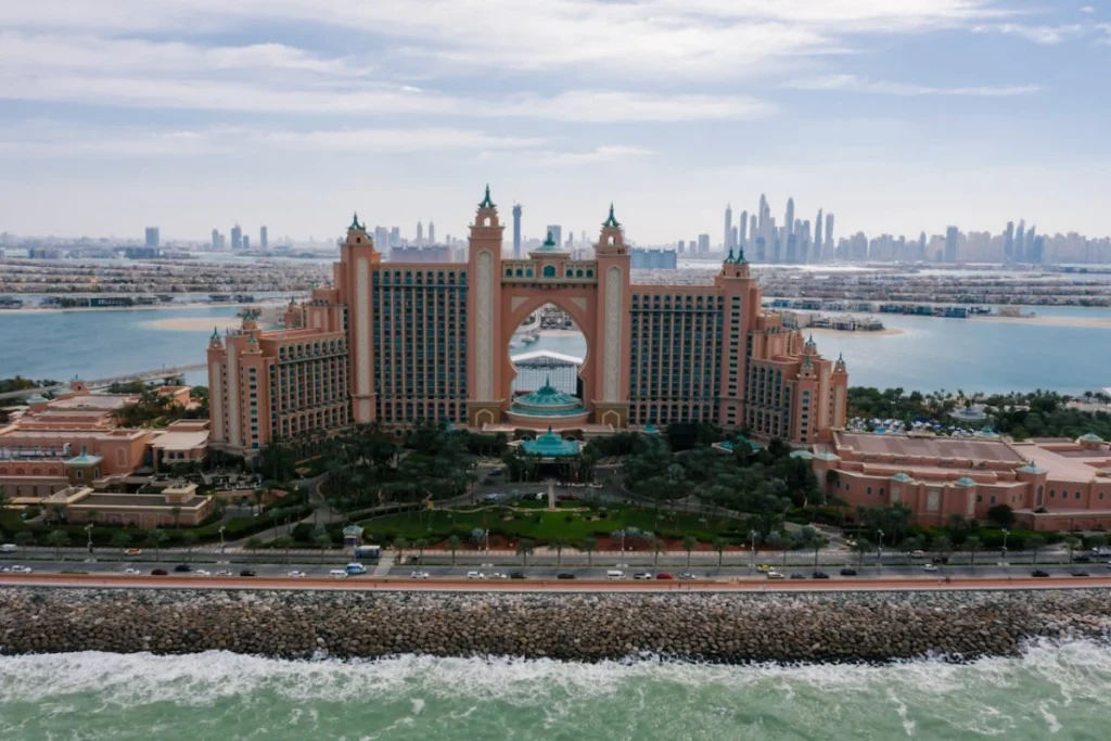 Atlantis Hotel on Sea Shore in Dubai