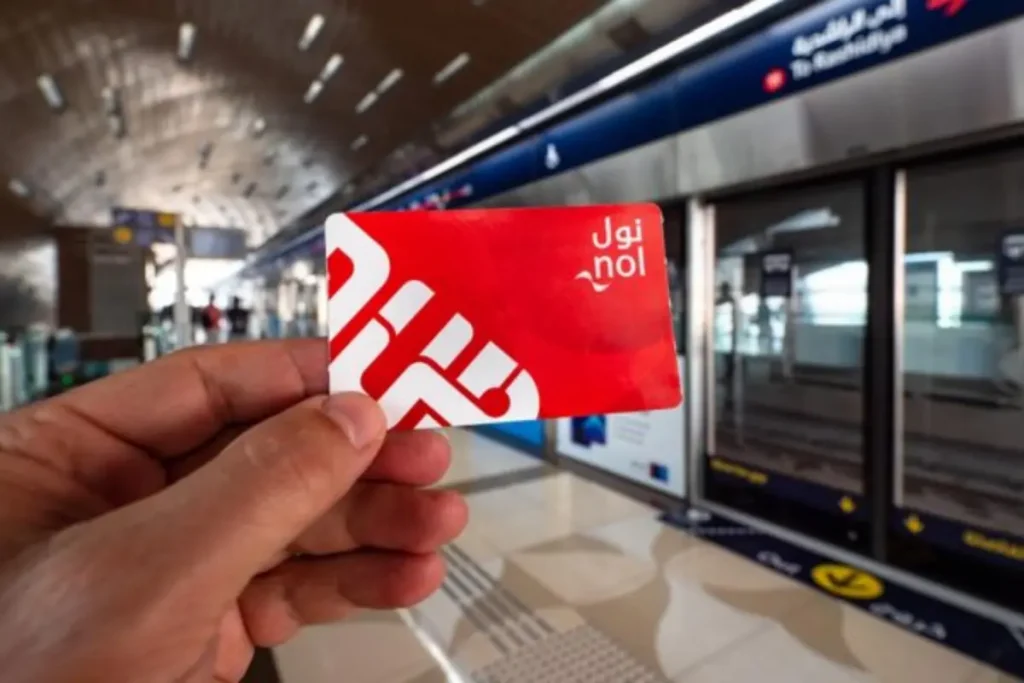 NOL Card in Dubai. Metro rail in Dubai