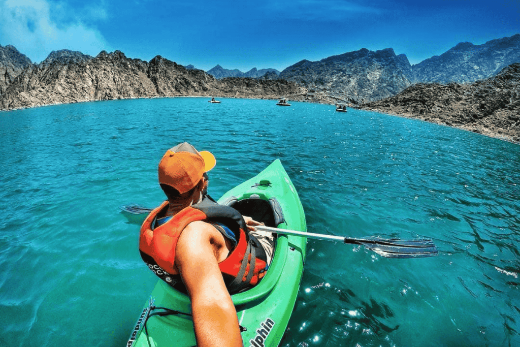 kayaking at Hatta Dam