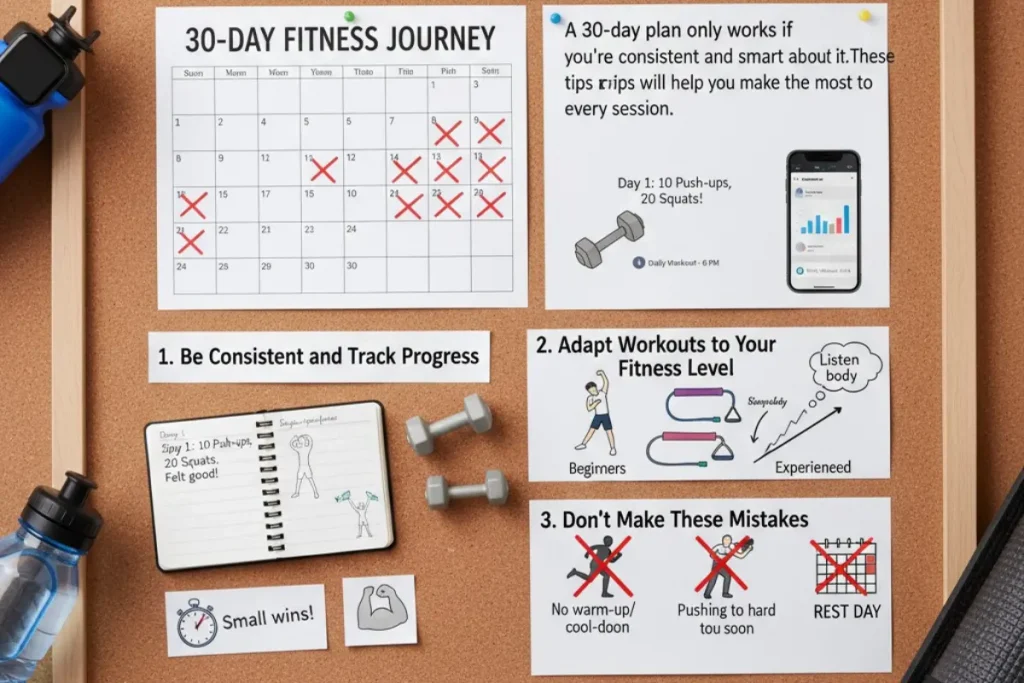 30 day fitness journey checklist