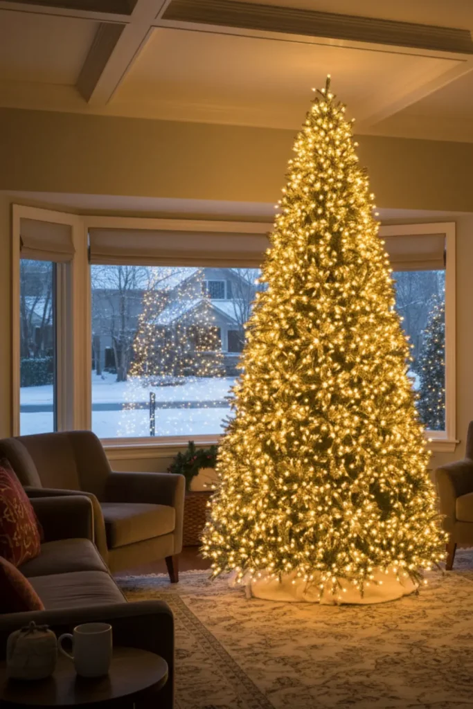 Cluster Lights christmas tree ideas