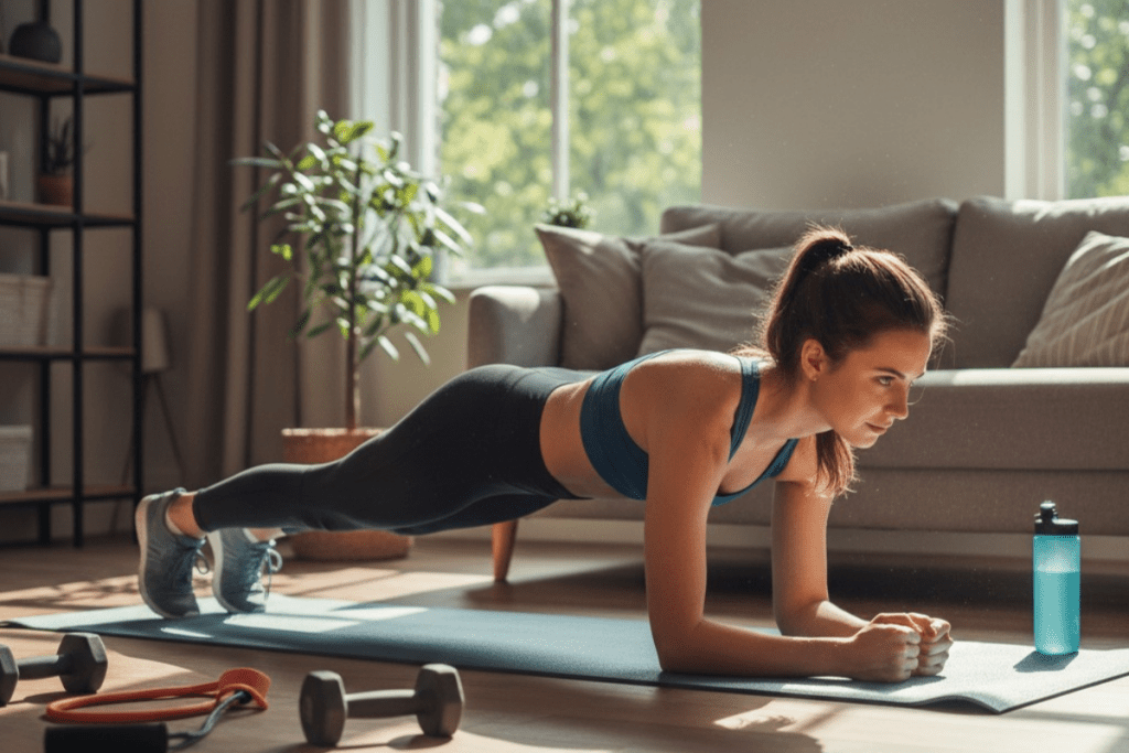 Home Workout Guide Chest, Legs, Back, Glutes & Abs Exercises