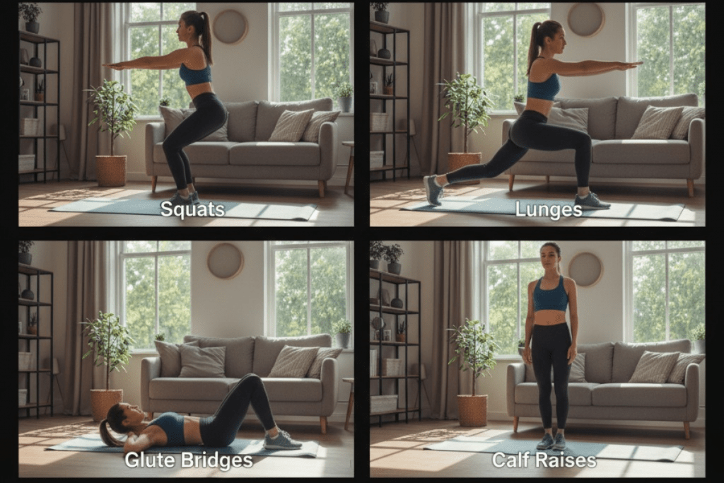 Leg Exercises at Home Without Any Equipment